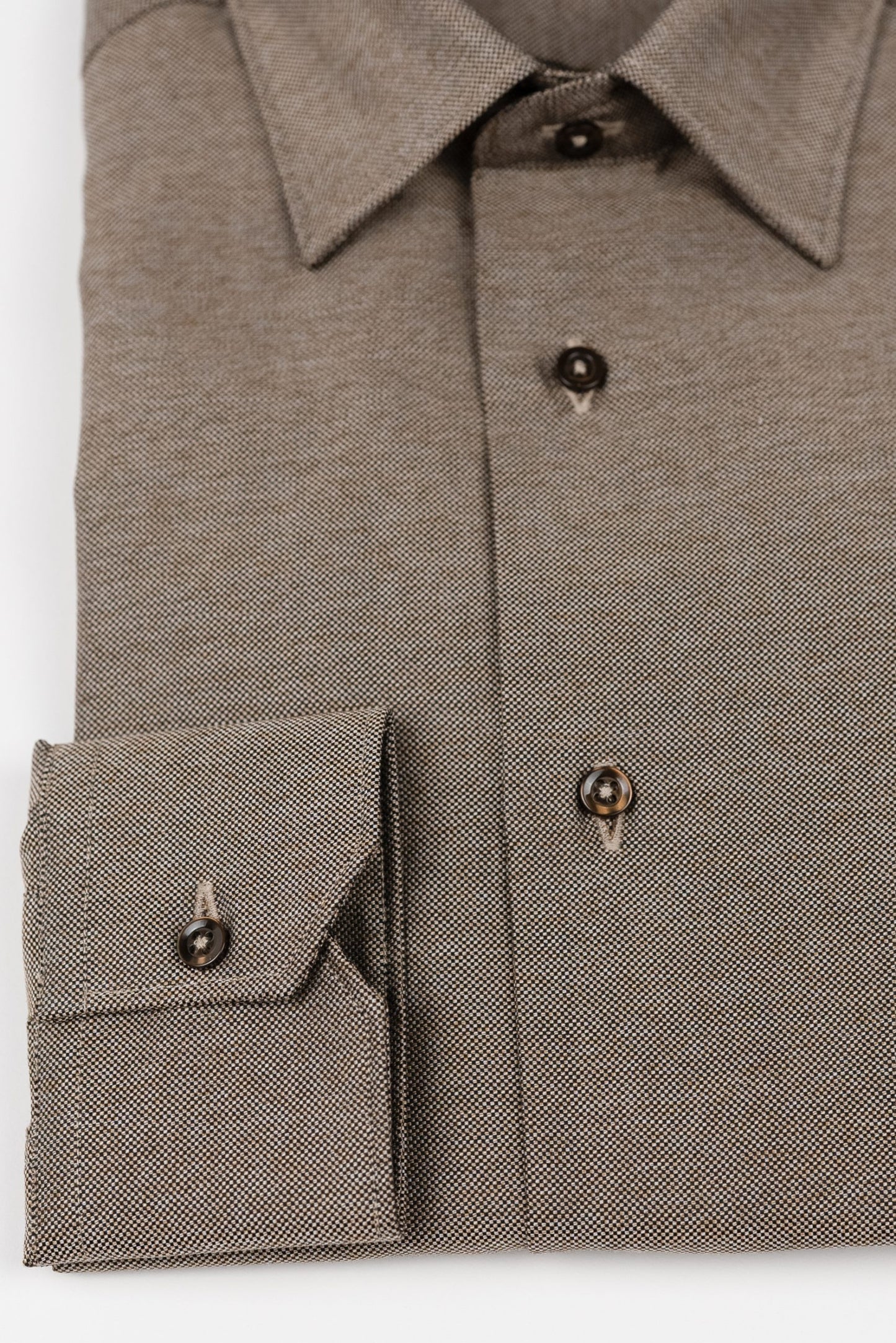 (product) Camasa barbati bumbac Oxford maro deschis slim fit Cms02md