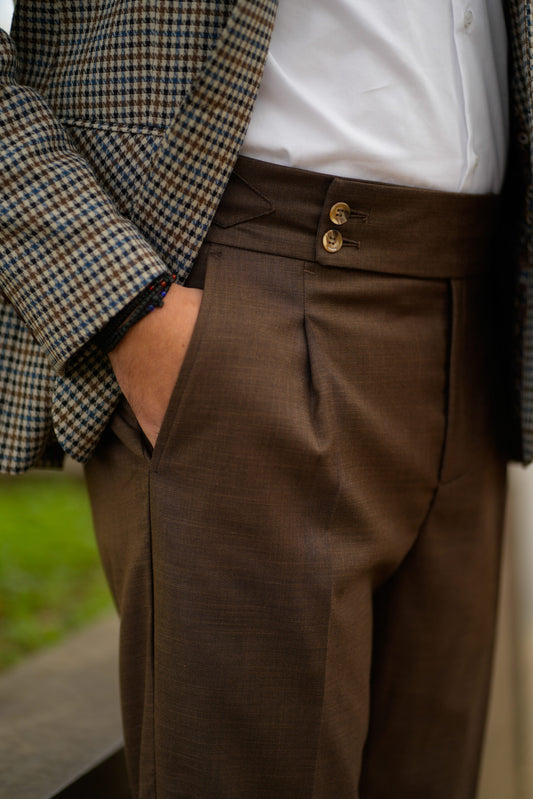 Italian Brown Gurkha Pants CFGK013