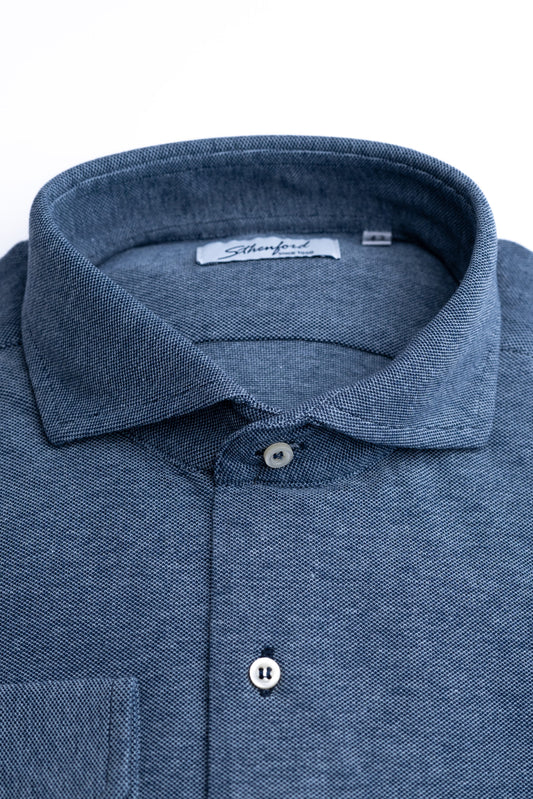 Men's gray blue shirt Sthenford Cms02acs