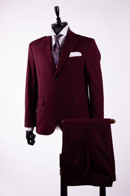 Burgundy Tuscan suit for men CFG04