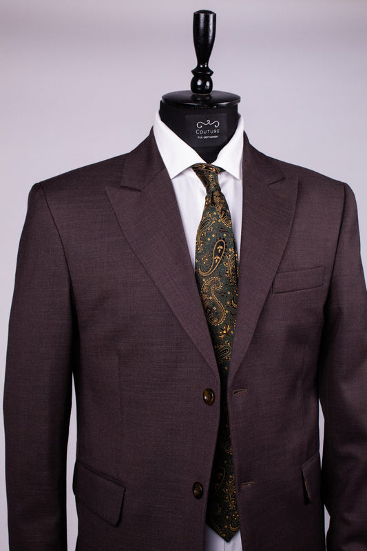 Chocolate brown Neapolitan suit for men CFG17