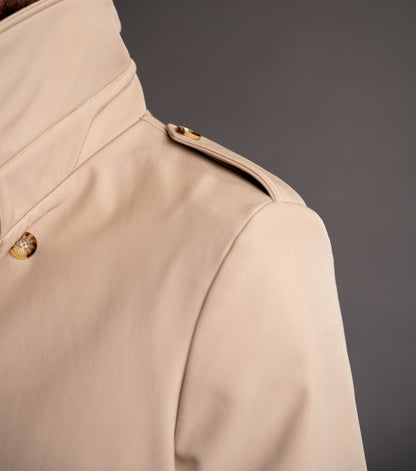 Men's waterproof beige trench coat TRC261