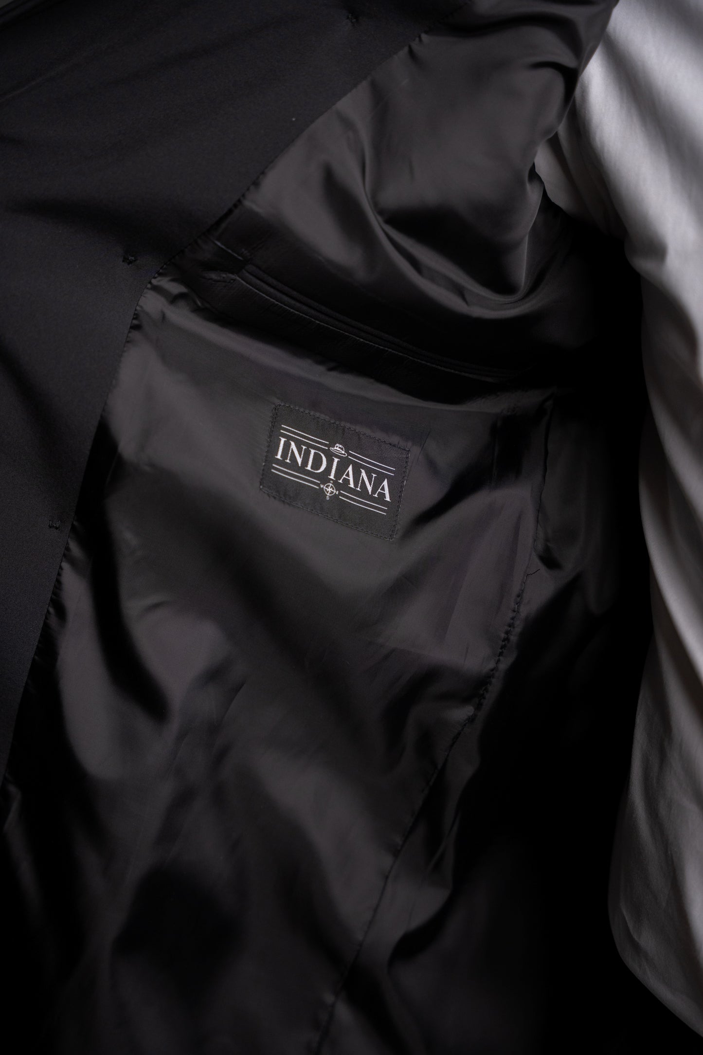 Men's waterproof black trench coat TRC262