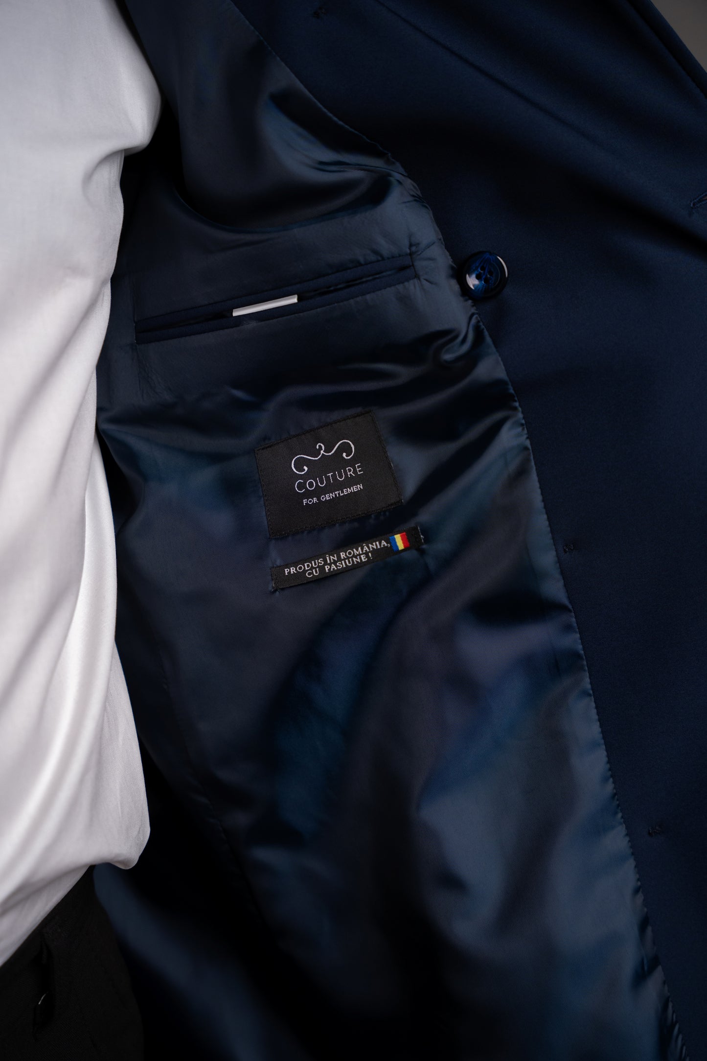 Men's waterproof navy trench coat TRC263