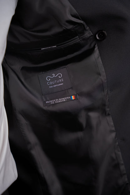 Men's waterproof black trench coat TRC262