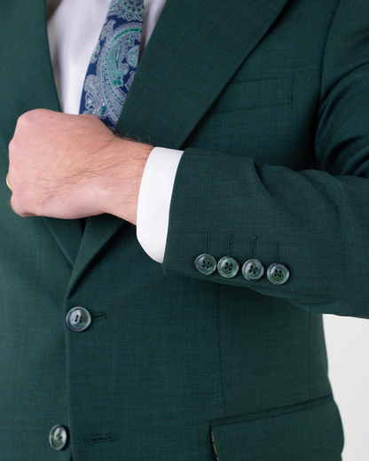 (product) Costum Barbati Verde Inchis Tailored Fit Cfg306