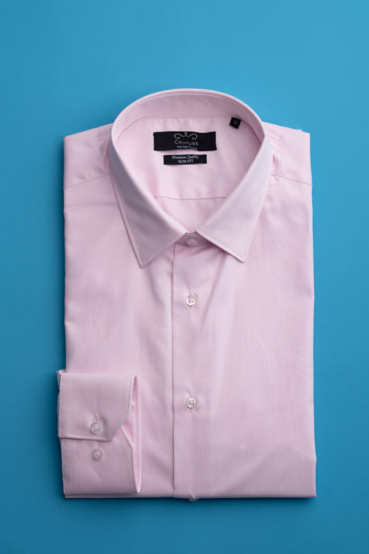 (product) Camasa roz pudra twill slim fit CMS01RTW