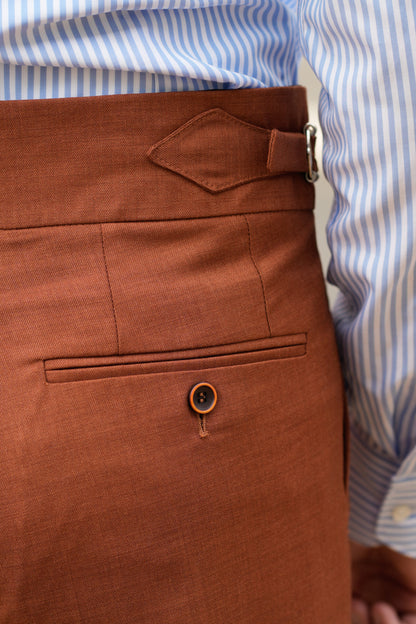 Italian Style Brick Brown Gurkha Pants CFGK008