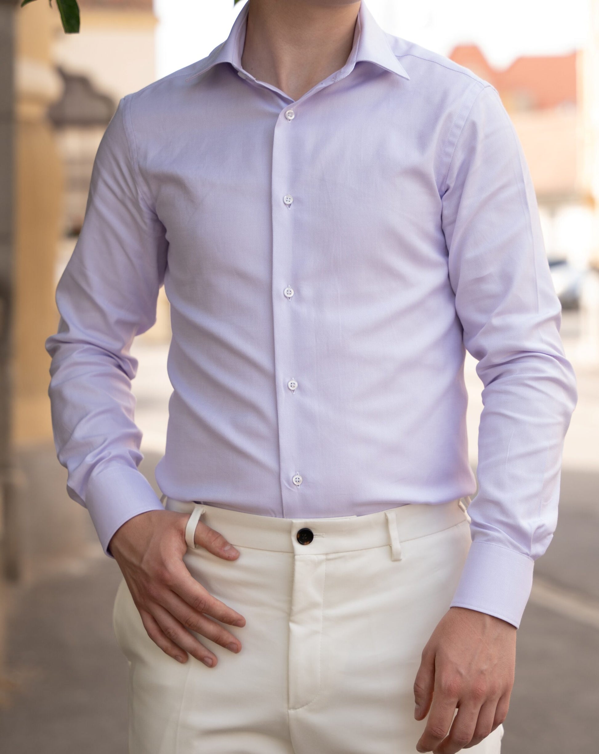 (product) Camasa viola oxford slim fit Cms02vo