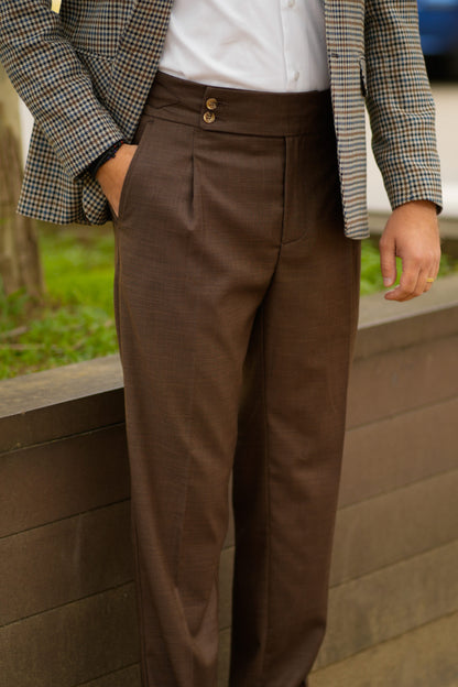 Italian Brown Gurkha Pants CFGK013