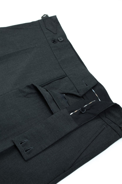Anthracite Gray Gurkha Italian Style Pants CFGK012