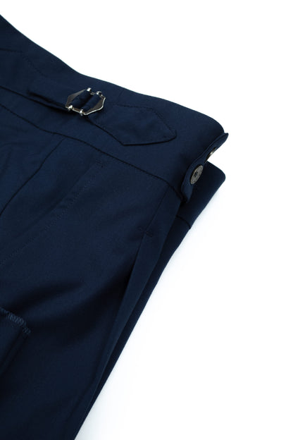Navy blue Italian style Gurkha trousers CFGK016