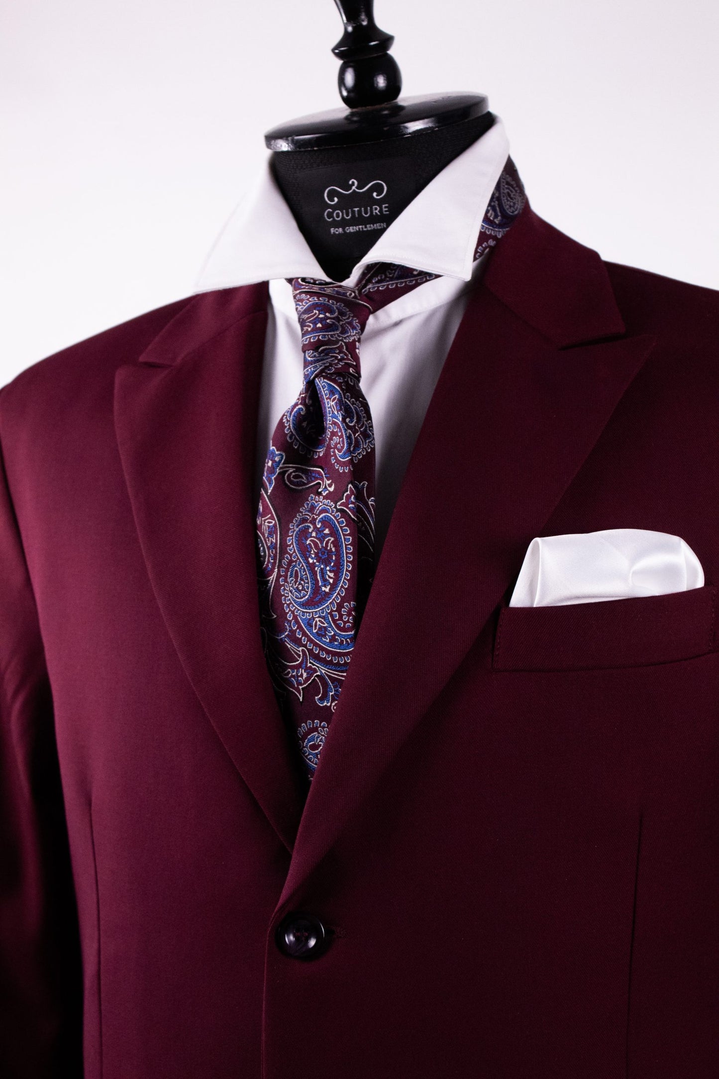 Burgundy Tuscan suit for men CFG04