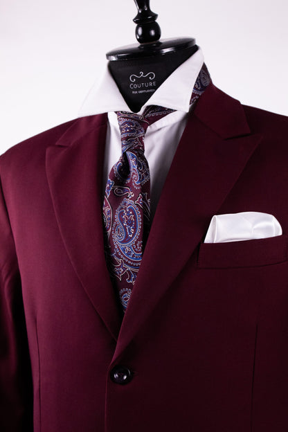 Burgundy Tuscan suit for men CFG04