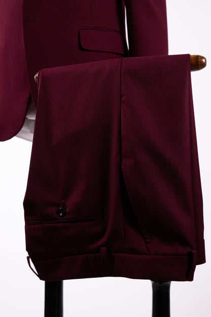 Burgundy Tuscan suit for men CFG04