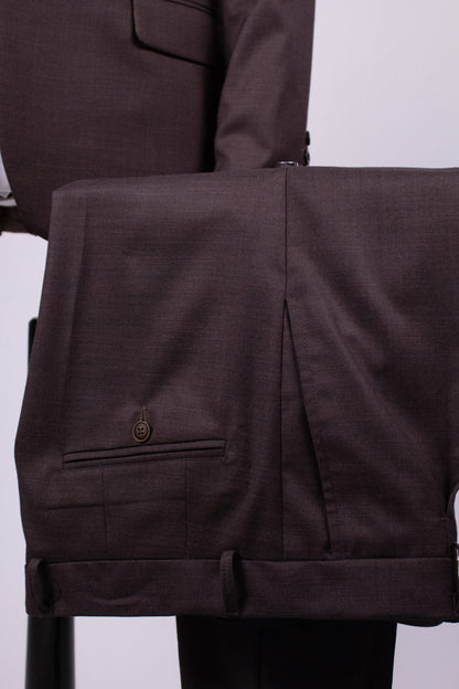 Chocolate brown Neapolitan suit for men CFG17